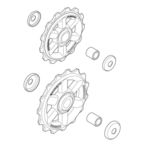 Shimano Shim der wiel set RD-M310 (4524667238805)
