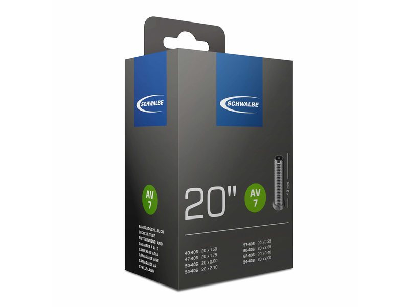 Schwalbe Bib 20x1.50-2.50 schrader 40mm 40/62-406 (av7) (4026495100168)