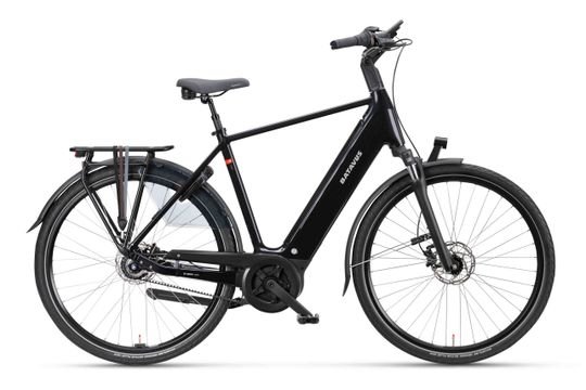 BATAVUS Finez E-Go Power Exclusiv Heren Zwart Glans 57cm 2025 (8713568497176)