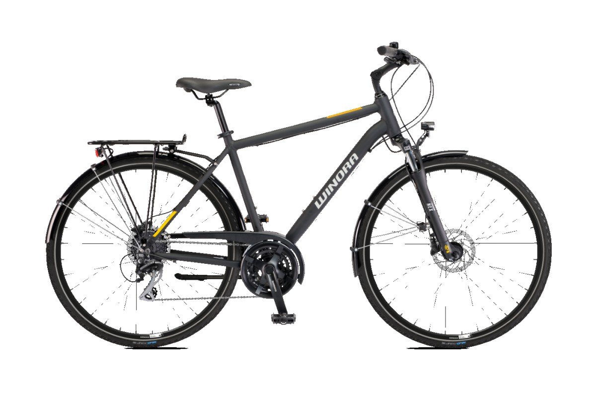 Winora Domingo 24 Gent Heren Black 52cm M 2025 (4054624127557)