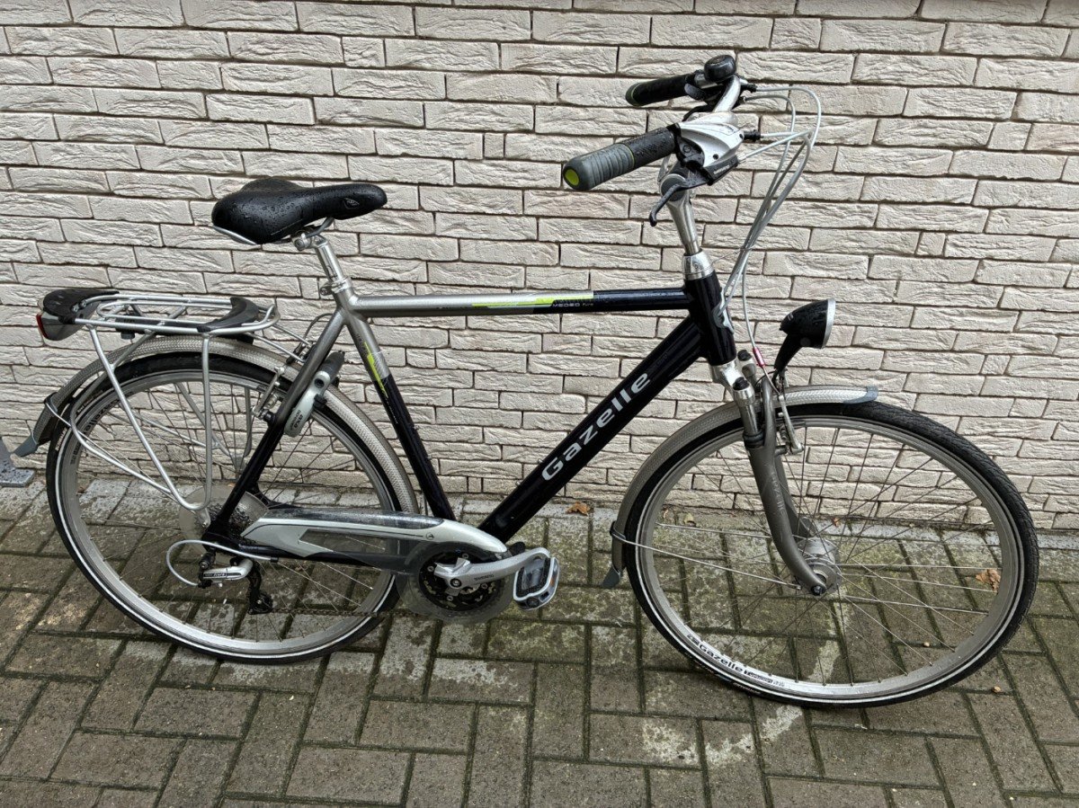 GAZELLE Medeo Pure Heren Sparrow Grey/Briljant Black 57cm 2014 (8717231227718)