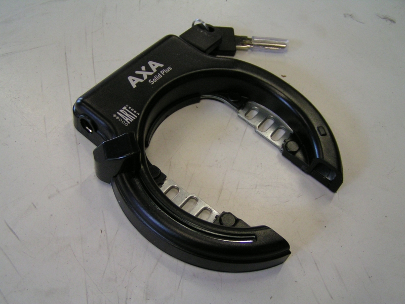 Slot Axa ring solid plus (insteek) zwart (8713249199115)