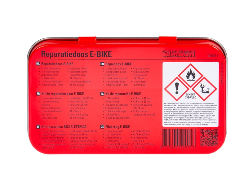 Simson Reparatieset simsom e-bike m/lek zoeker (8711646200113)