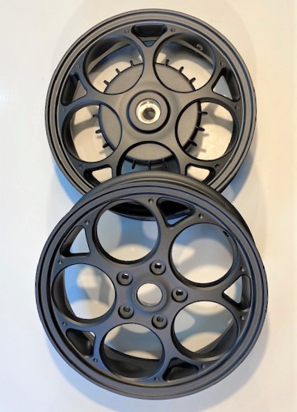 Velgenset Vespa sprint / primavera matt zwart (7432031440488)