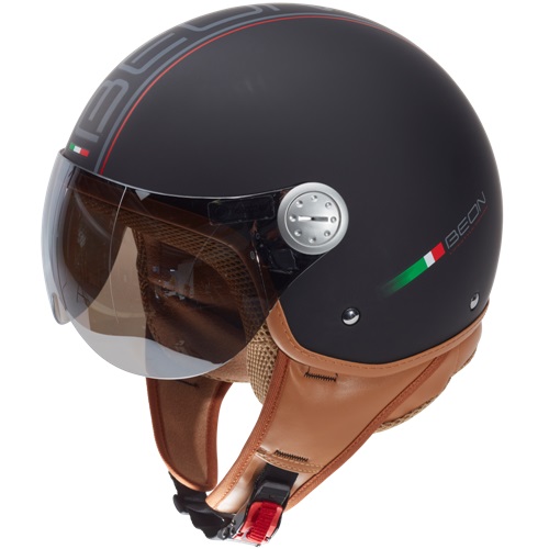 Helm Beon b100e design luxe mat-zwart maat m 57-58 (2181005279580)