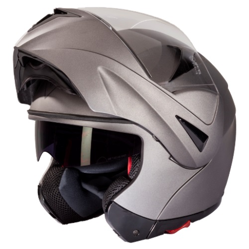Helm Demm one systeemhelm mat-titanium maat m 57-58 (2181001273988)
