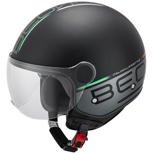 Helm Beon b120 italian lifestyle mat-zwart maat m 57-58 (2181006051901)