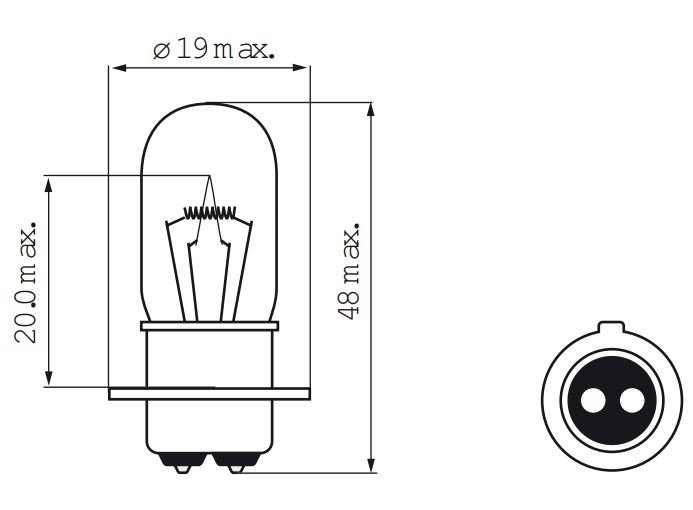 Bosma Lamp 12v-35/35w px15d y o.m. (8713749010552)