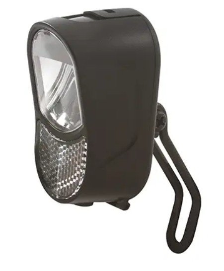 Spanninga Koplamp luz voorvork montage xb 10lux batterij zwart (8715117029166)