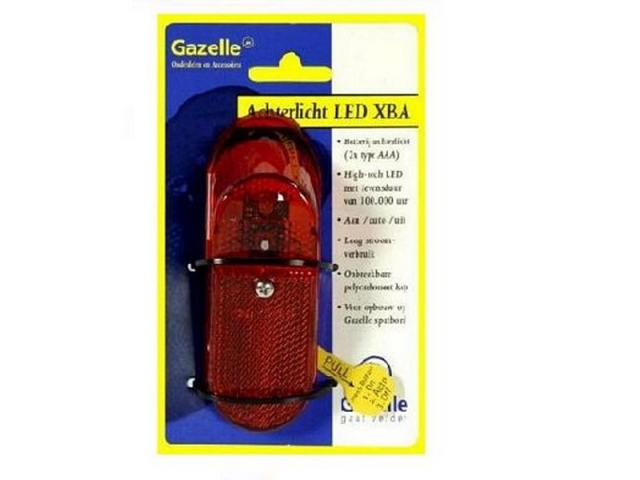 Gazelle achterlicht glas no 9 +led xba (8717118046661)
