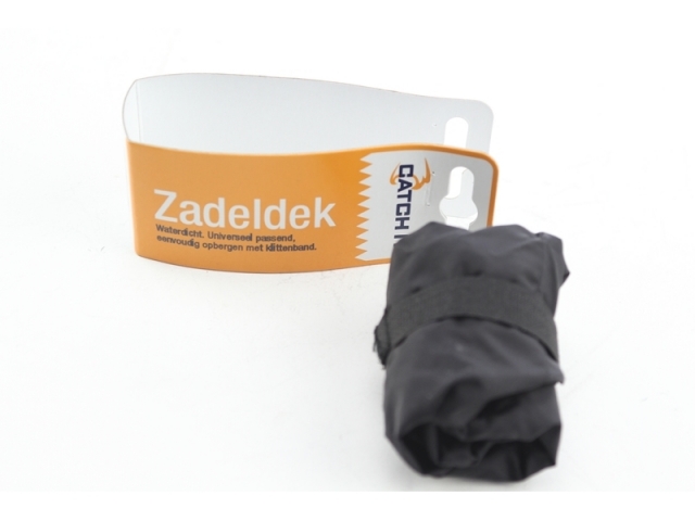 Zadelovertrek Catch it nylon zwart TOUR (8717729487792)