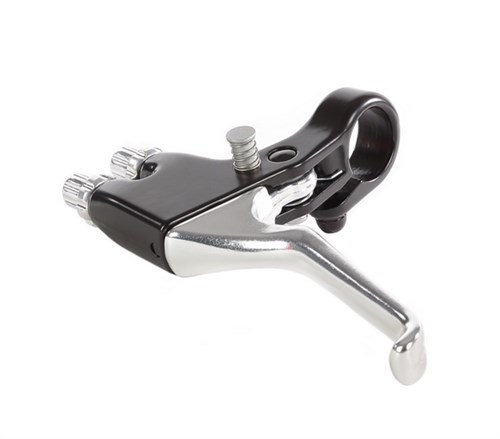 Merkloos Mirage remgreep dubbele kabel Links zwart/zilver (8717729484647)