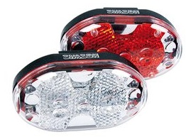 Batteriij LED set Simson voor en achter wit/rood, inclusief batterij (8711646207570)