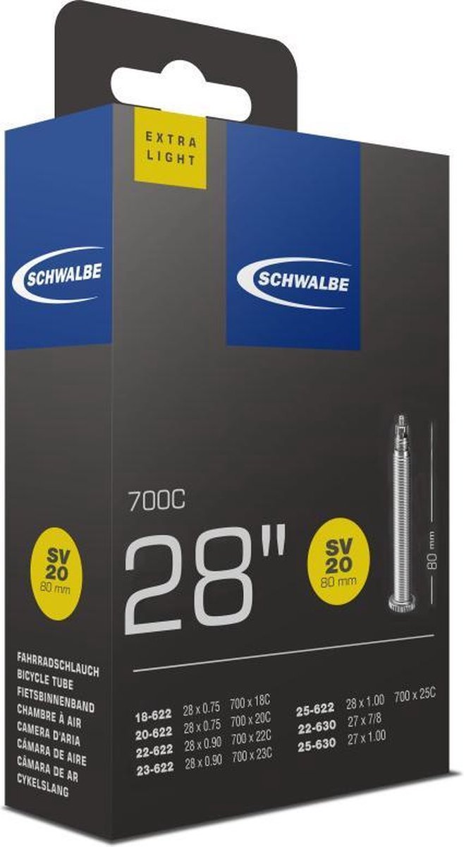 Schwalbe Bib 28x3/4-1 sc sv (80) xlight sv20 (4026495450546)