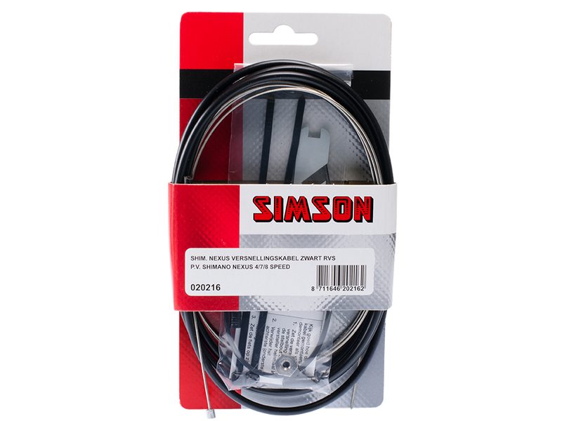 Simson schaltzug nexus 4/7/8 gg,scwarz,niro (8711646202162)