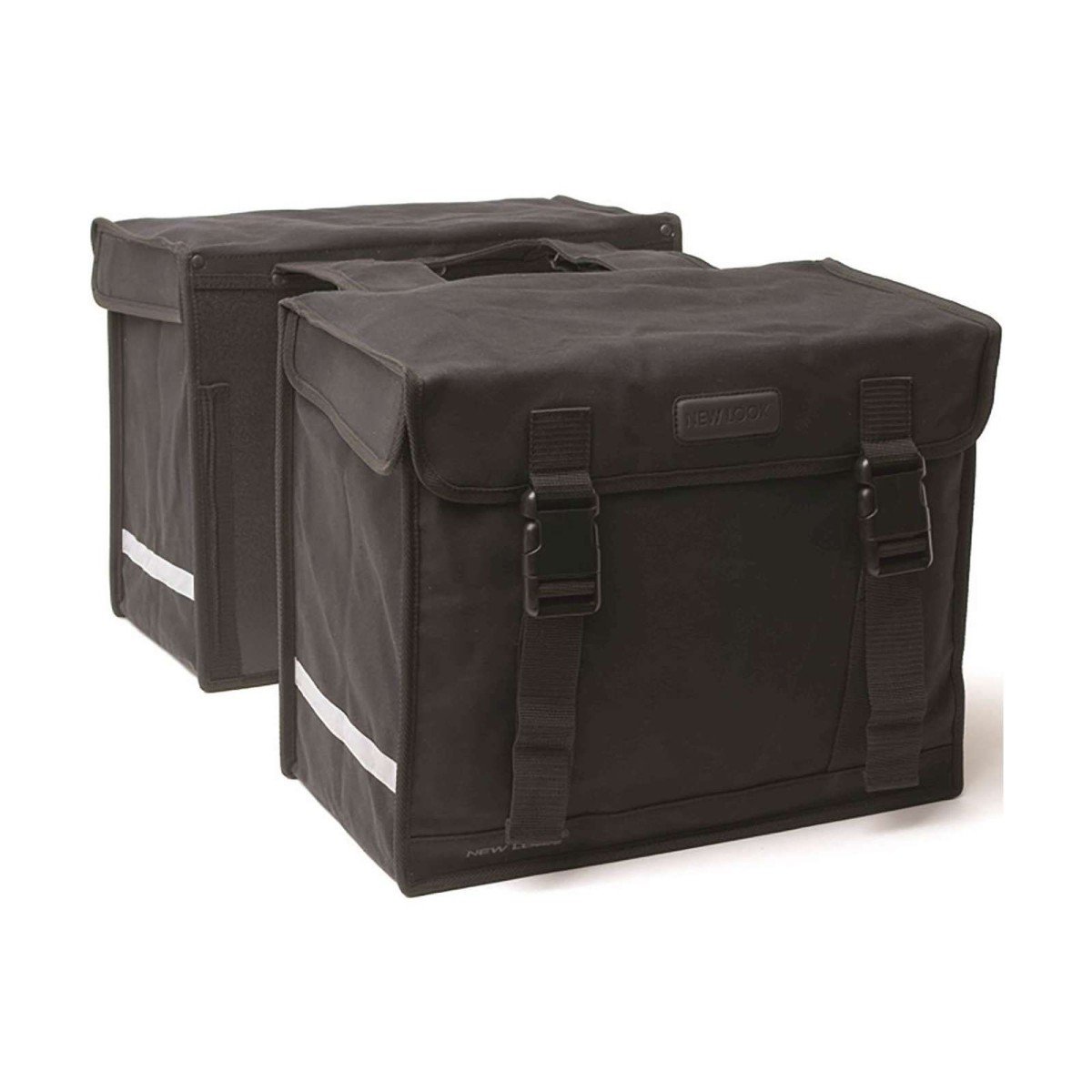 New Looxs fietstas dubbel 31 canvas zwart 66L (8714827014509)