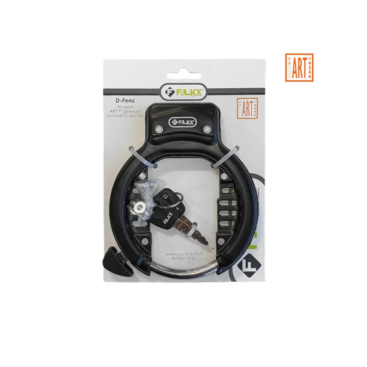 FALKX D-Fenz Ringslot zwart ART** 70mm breed (8720574373776)
