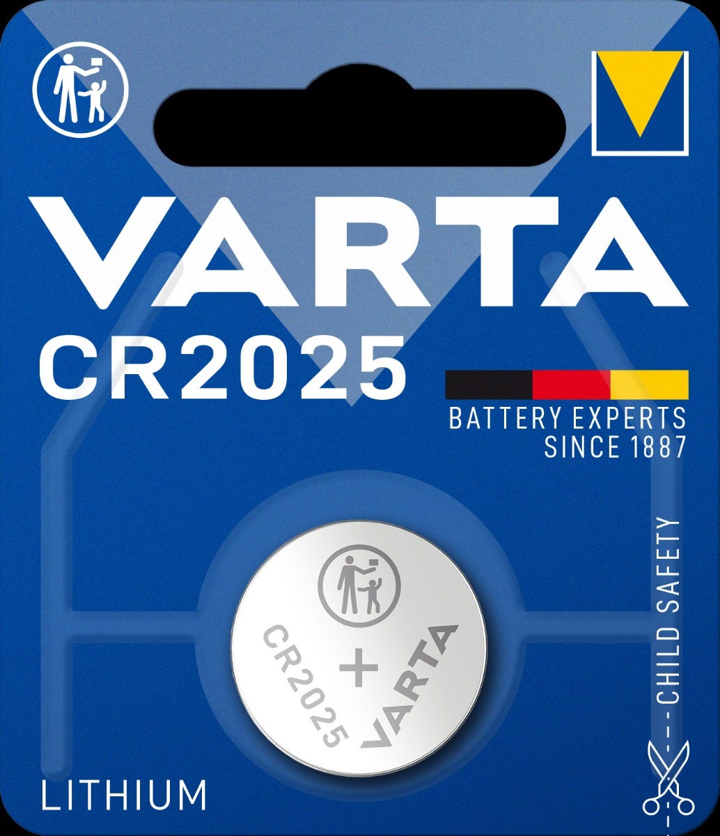 Varta knopfzelle cr2025 (4008496276875)