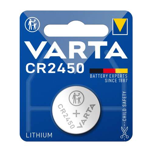 Varta knopfzelle cr2450 lithium 3v 1er blister (4008496270972)