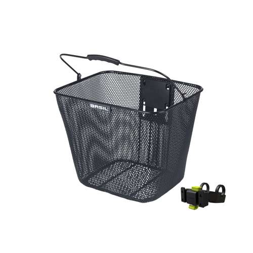 Basil mand Bilbao KF + stuurbochthouder zwart (8715019102400)