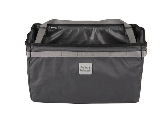 Brompton Borough Basket Bag L, Dark Grey, with frame (5053099022922)