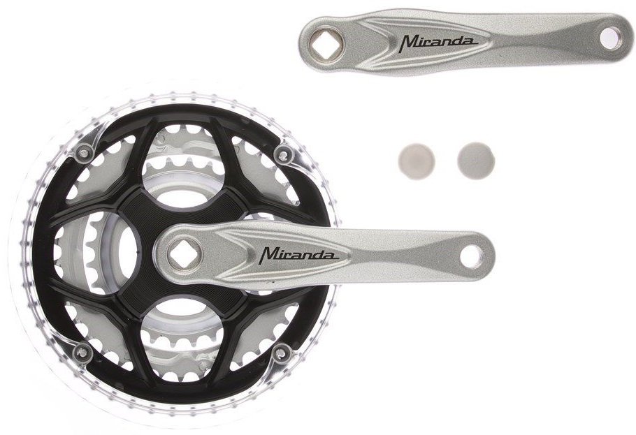 Miranda crankset alfa 3 22/32/42t zilver (5603895127934)