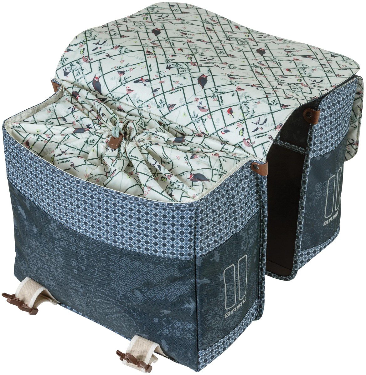 Basil fietstas dubbel Boheme indigo blue 35L (8715019180118)