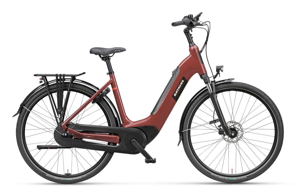 Batavus Altura E-go Power Dn5 Dames Rood/bruin glans 56cm 2023 (F.23970)