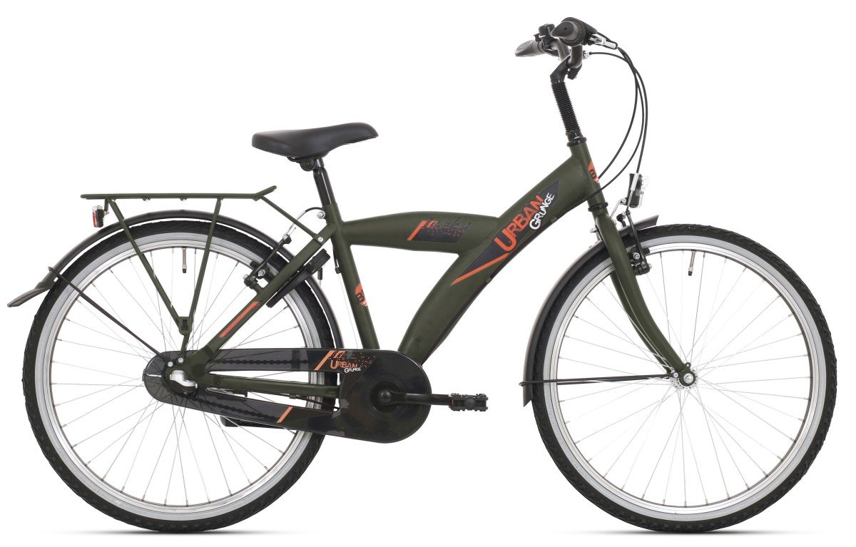 BIKE FUN Urban Jongens Mat Donkergroen 36cm 2023 (8716637052078)