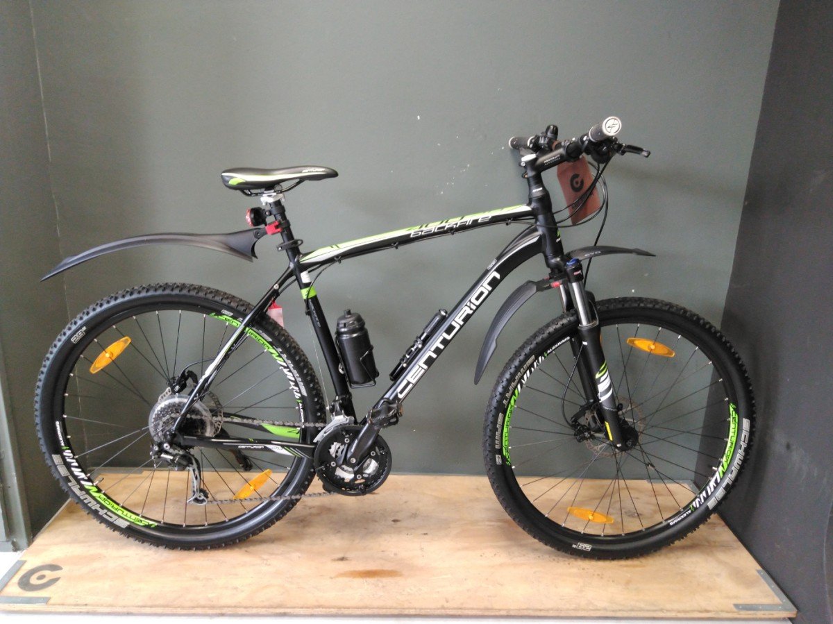 Centurion Backfire 400 Heren Mat Zwart Groen L 2023 (F.37154)