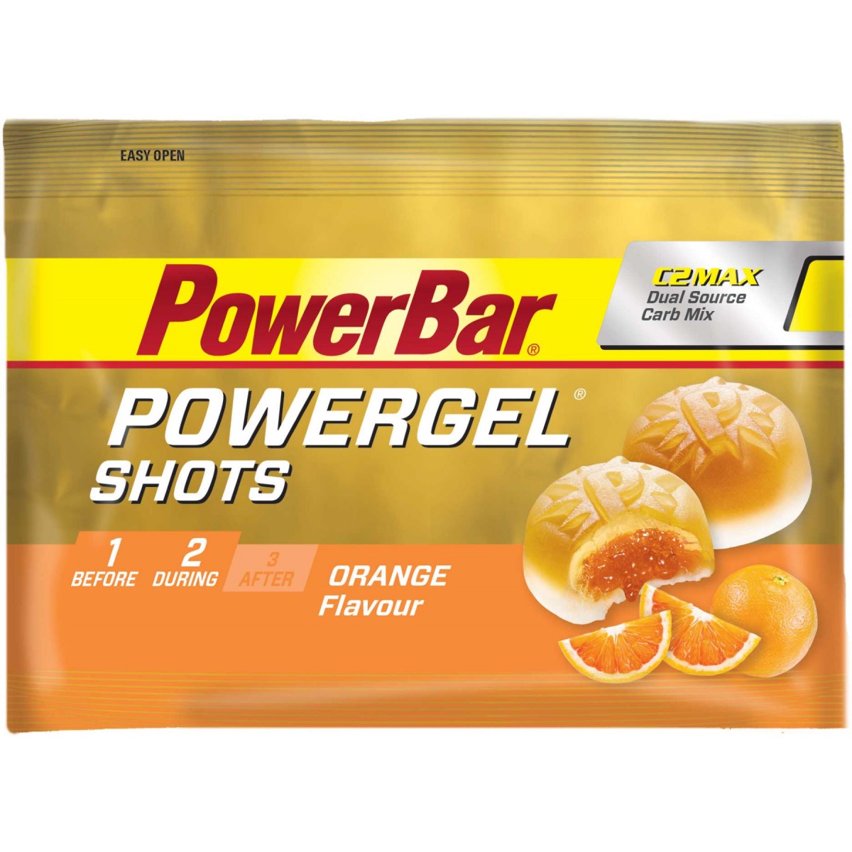 PowerBar PowerGel Shots (16 X 60gr) - Orange (4029679500235)
