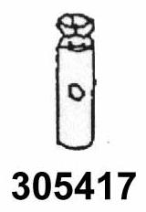Merkloos ds schroefnippel 6x14 (25) (8717164010081)