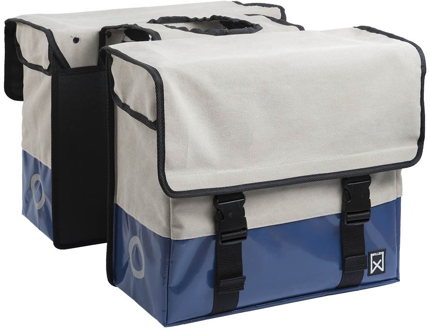 Willex Dubbele Canvas Tas Plus Natural/Blauw (5425023134269)