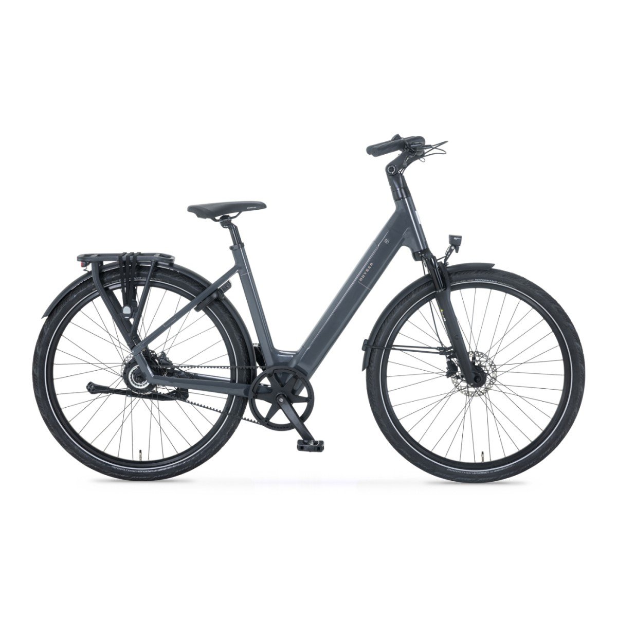 Huyser Q-Bike Dames monotube Dark gray shiny 53cm 2026 (6152119386347)