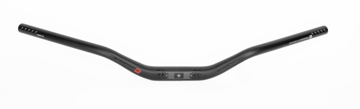 ERGOTEC Stuur Riser Bar 50 Comfort Alu, reikwijdte 720mm (4016538112142)