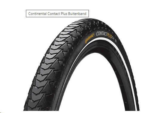 Continental eContact Plus 55-559 (26 x 2.20) Zwart (4019238073140)