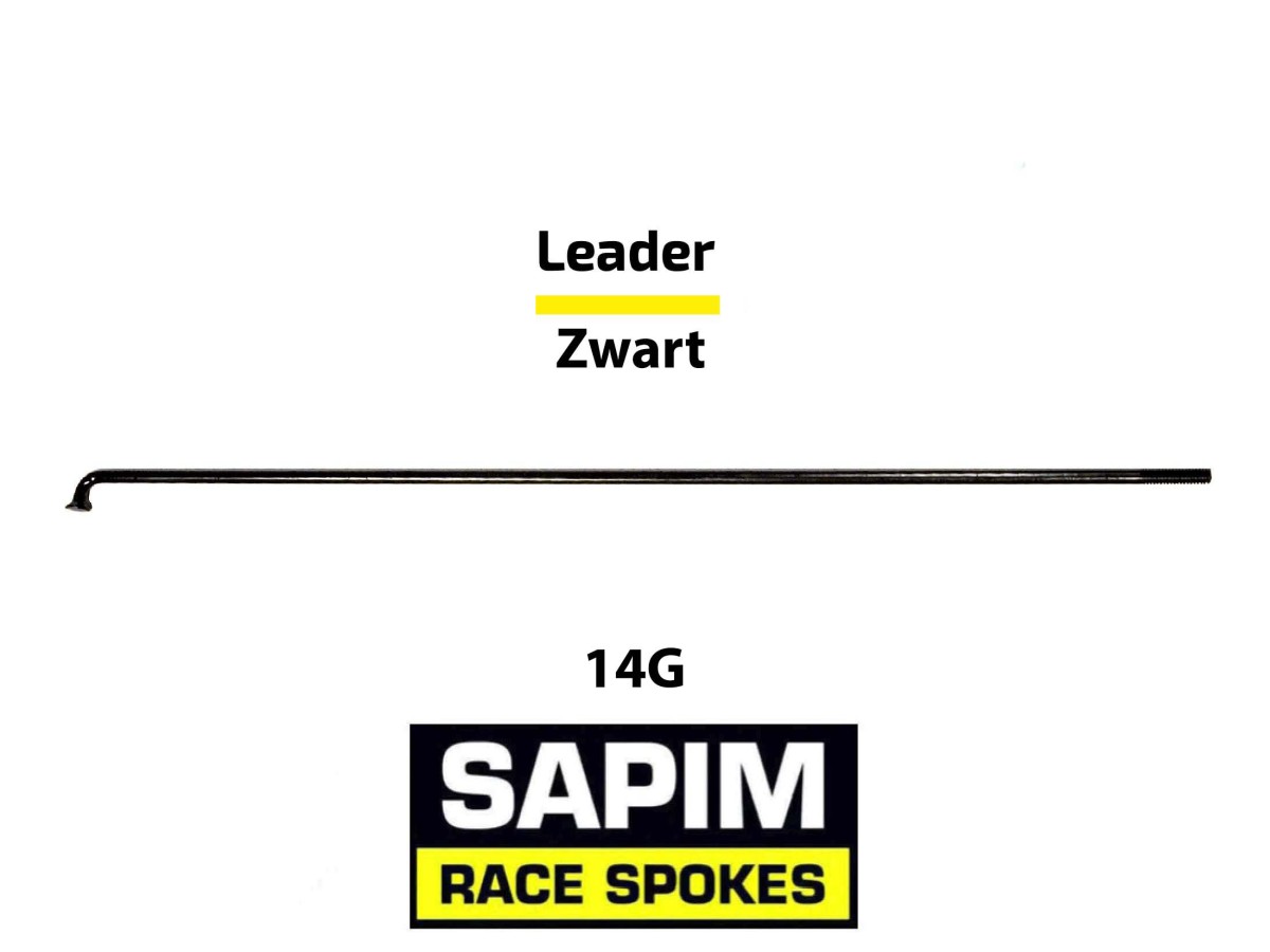 Lovens Spaak 14x175mm Zwart (per stuk incl. nippel) (2181006130606)