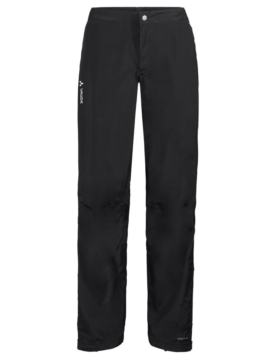 Vaude* Vaude Yaras Rain Pants III Dames Maat 42 (L) Zwart (4052285843014)