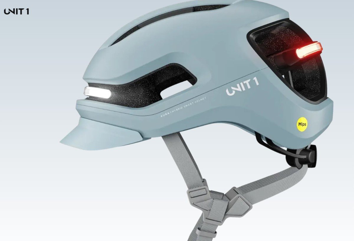 Unit1 Aura Mips Smart Helmet S (51-55cm) Stingray (0850058342030)