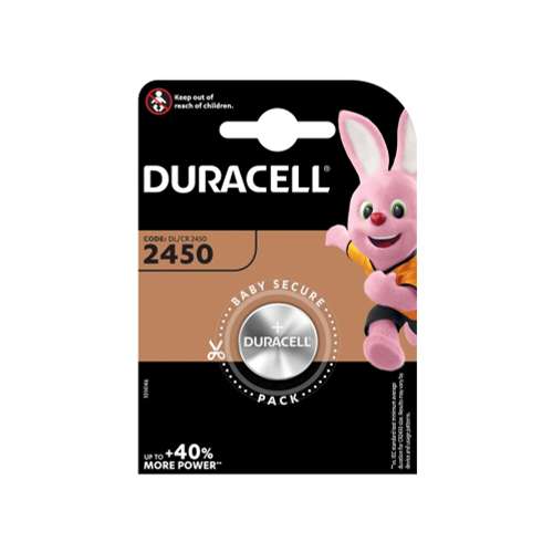 Duracell batterij CR2450 3V krt (1) (5000394030428)