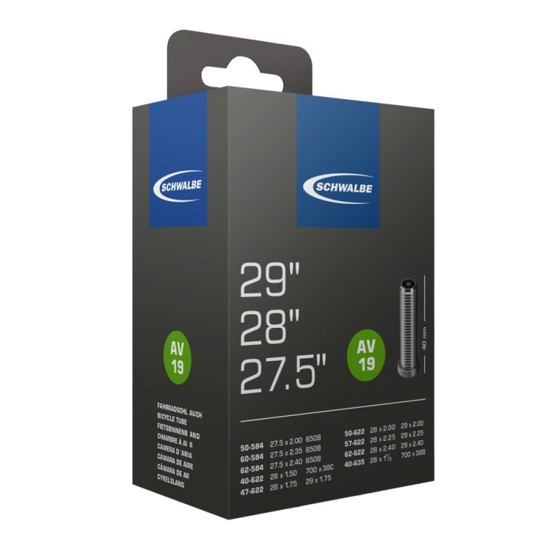 Schwalbe Binnenband AV19 40/62-584/622 (27.5/29x1.50-2.40) Auto (4026495099646)