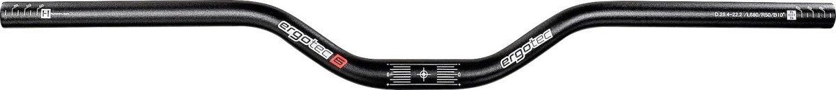Ergotec Stuurbocht Riser Bar 50 680mm ø25,4 Level 6 alu (4016538012053)