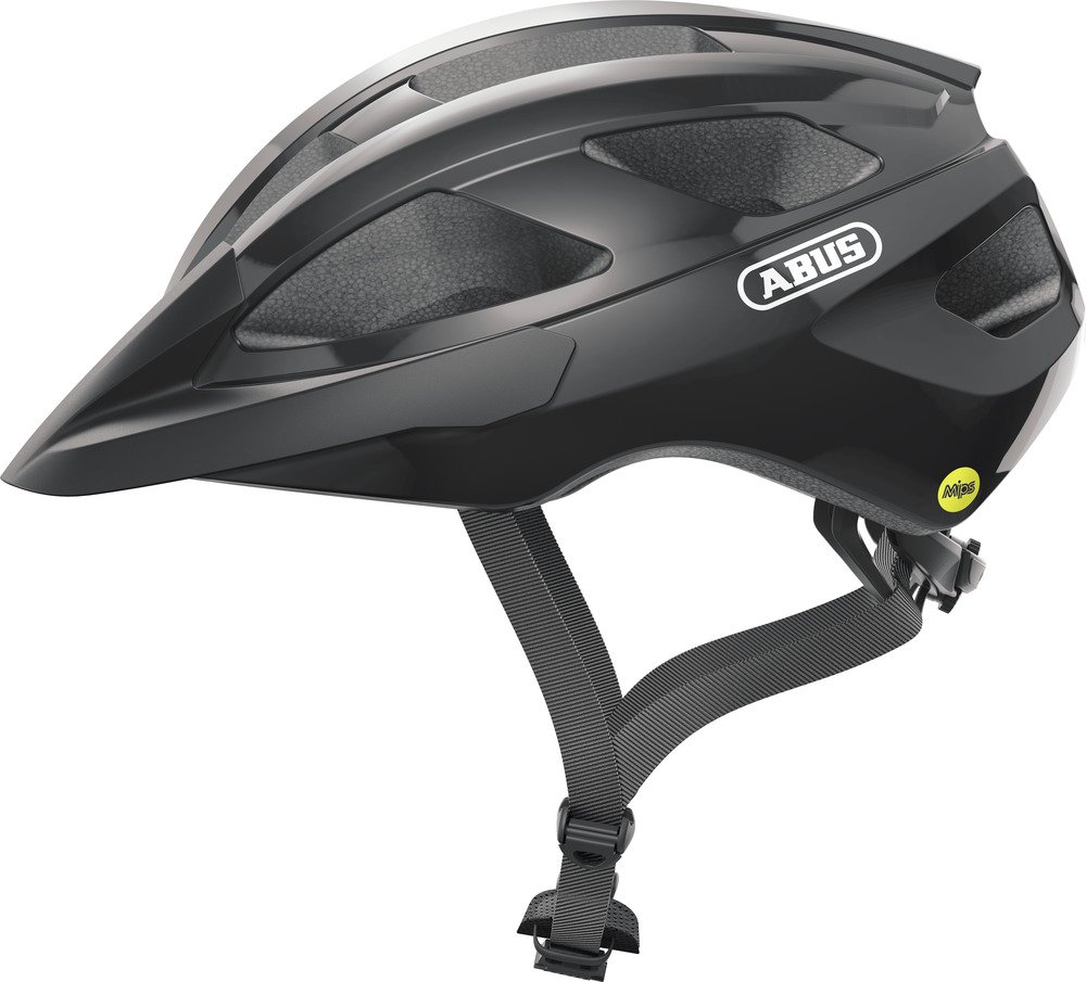 Abus Helm Macator Mips Shiny Black M (52-58cm) (4003318961502)