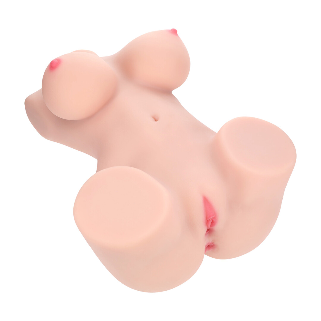Xkin by shots Bodyforms - Aveline Luxe - Dual Entry Vibrerende Masturbator - 14 kg / 30,9 lbs - Vlees (8714273030016)