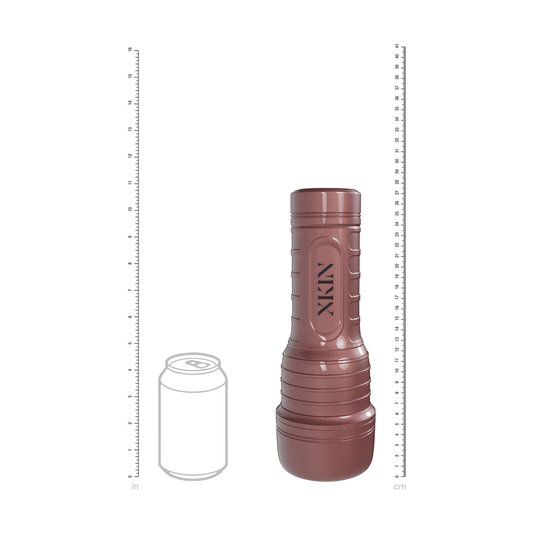 Xkin by shots Metallix - Mila Desire - Vibrating Torch Masturbator with Suction - Ass - 660g - Rose Gold/Tan (8714273031402)