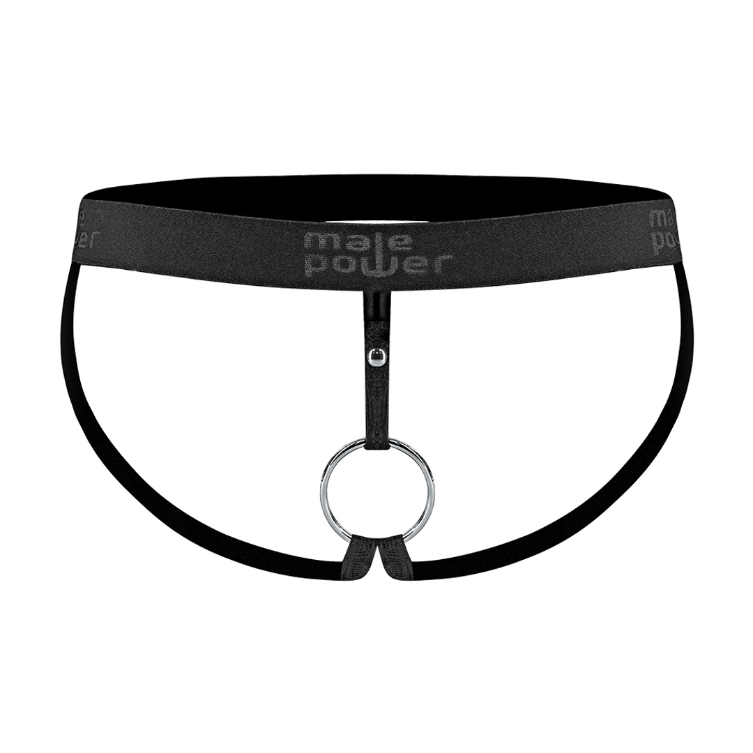 Male power Ring Jock - M - Zwart (845830064118)