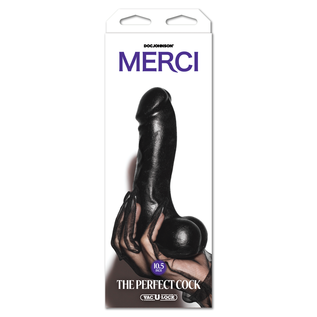Doc johnson De Perfect Cock - 10.5 / 25 cm - Zwart (782421089900)