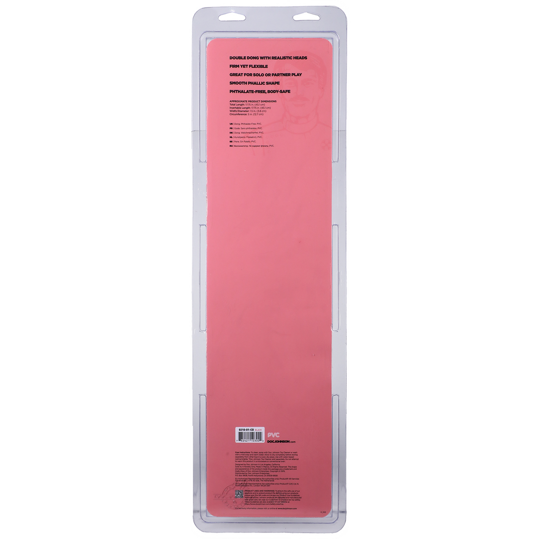 Doc johnson Gladige Dubbele Kop - Dildo met Dubbele Einden - 18 / 45 cm (782421103002)