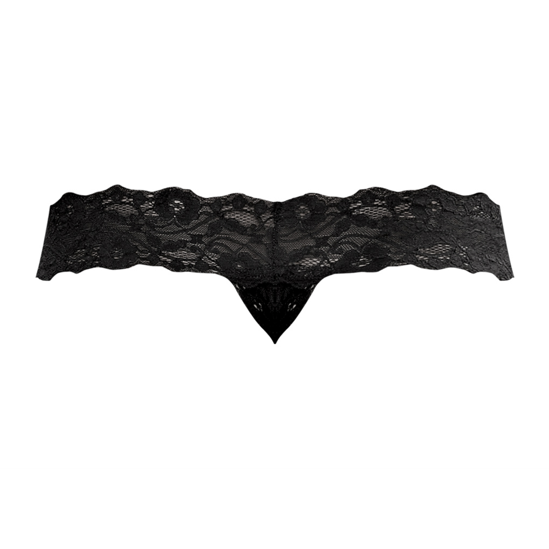 Male power Micro Thong Pinch Back - L/XL - Zwart (845830058445)