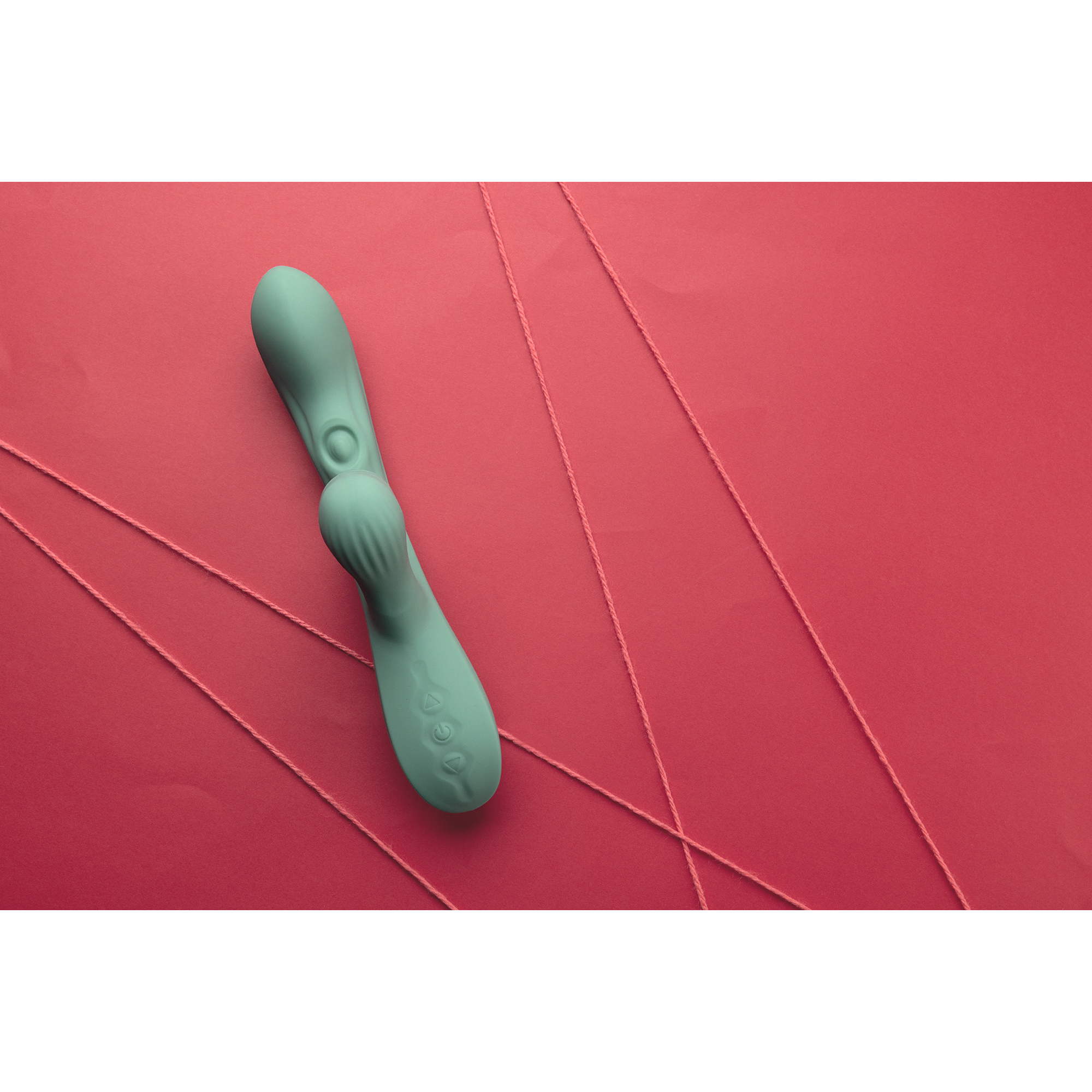 Loveline by shots Pulse Wave en Tongue Flickering Rabbit Vibrator - Blue Grass (8714273048851)